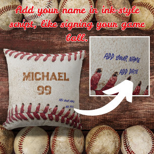 Custom Vintage Baseball Gift -Personalised Cushion