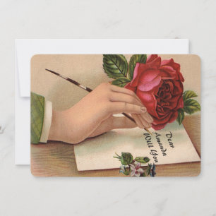 Custom vintage be my bridesmaid/maid of honour invitation