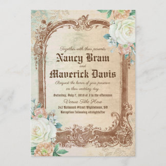 Custom Vintage Classical Wedding Invitation
