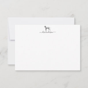 Custom Vintage Dog Dalmatian Note Card