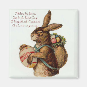 Custom Vintage Easter Magnet