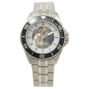 Custom vintage family photo with text watch