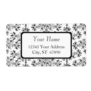 Custom Vintage Floral Daisy Address Labels
