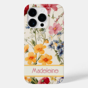 Custom vintage flower Phone case
