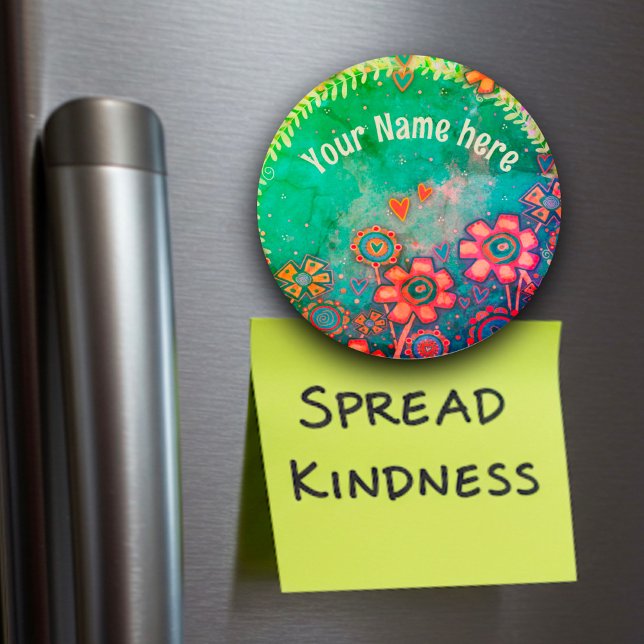 Custom Vintage Flowers Inspirivity Magnet (Creator Uploaded)