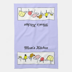 Custom Vintage Food Art Kitchen Towel