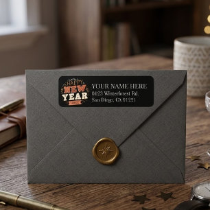 Custom Vintage Happy New Year Eve Design Unique