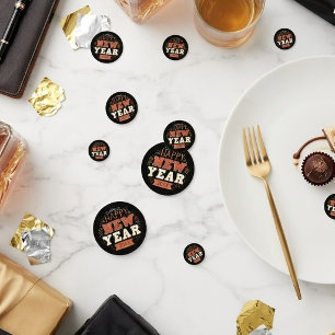 Custom Vintage Happy New Year Eve Design Unique Confetti