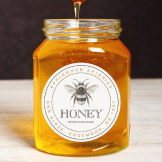 Custom vintage Honey Jar Label