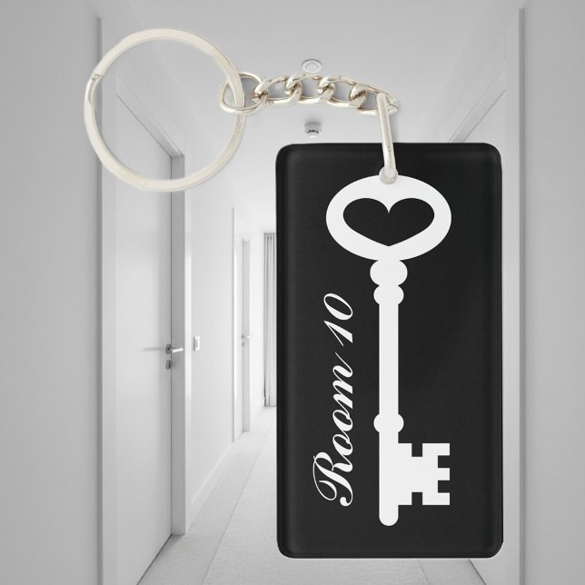 Custom vintage key hotel room or restroom keychain (Creator Uploaded)
