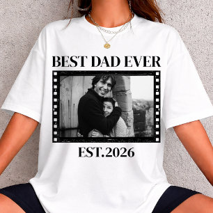 Custom Vintage Nostalgic Photo Birthday 90s Style T-Shirt