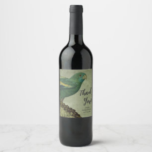Custom Vintage Parrot Wine Label