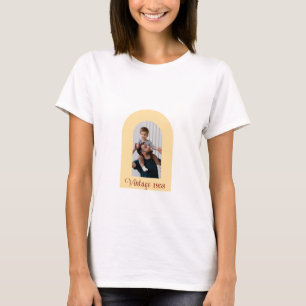 Custom Vintage Photo and Year T-Shirt