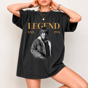 Custom Vintage Photo Birthday Shirt, Retro Year  T-Shirt