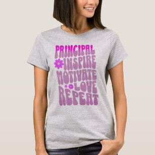 Custom Vintage Principal Inspire Motivate Love T-Shirt