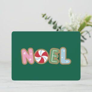 Custom Vintage Retro Christmas Noel Greeting Holiday Card
