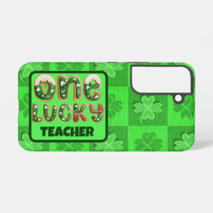 Custom Vintage St Patricks Day One Lucky Teacher Samsung Galaxy Case