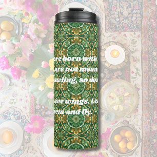 Custom Vintage Tile Nowruz Persian New Year Gift Thermal Tumbler