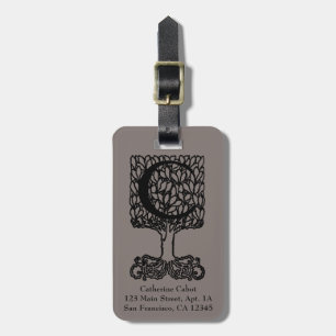 Custom Vintage Victorian Monogram Letter C Luggage Tag
