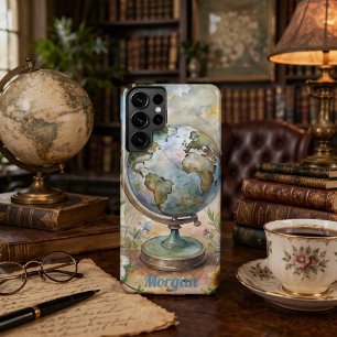 Custom Vintage World Travel Art Samsung Galaxy Case