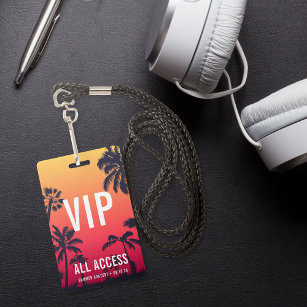 Custom VIP All Access Concert ID Badge