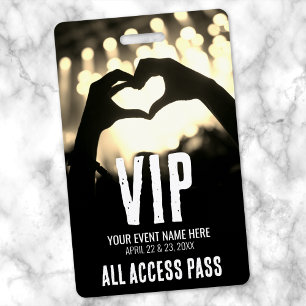 Custom VIP All Access Concert ID Badge