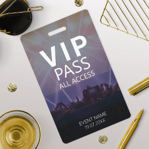 Custom VIP All Access Event Badge ID Badge