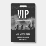 Custom VIP All Access Pass Concert Badge ID Badge<br><div class="desc">Custom VIP All Access Pass Concert Festival or Rock Concert Badge- perfect for any event. 
Customise the image,  and text to fit your event. 
Great for conferences,  festivals,  music concerts,  art events.</div>
