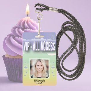Custom VIP All Access Sweet Sixteen ID Badge