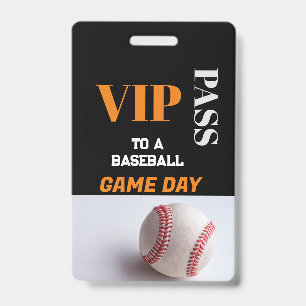 Custom VIP Baseball Game All Access Pass VIP  ID Badge