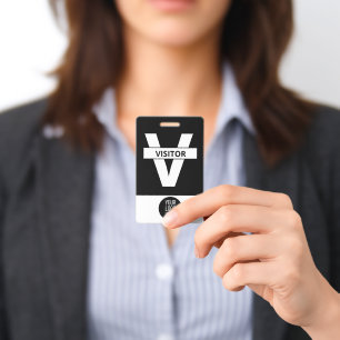 Custom Visitor - Photo pass-  Name ID Badge