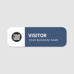 Custom Visitor Pin Name Tag or Magnetic with Logo