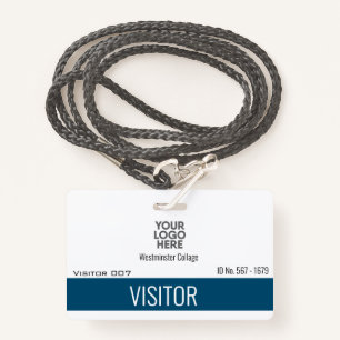 Custom Visitors Guests Logo Company Name ID ID Badge