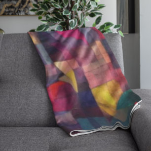Custom Vivid Abstract Geometric Art  Fleece Blanket