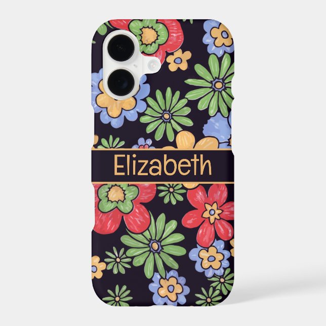 Custom Vivid Colourful Flowers (Back)