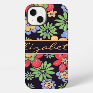 Custom Vivid Colourful Flowers to Personalise iPhone 13 Case