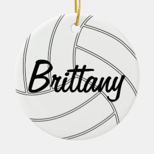 Custom Volleyball Christmas Ornament
