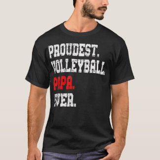 Custom Volleyball Papa  Best Papa Ever Gift  T-Shirt