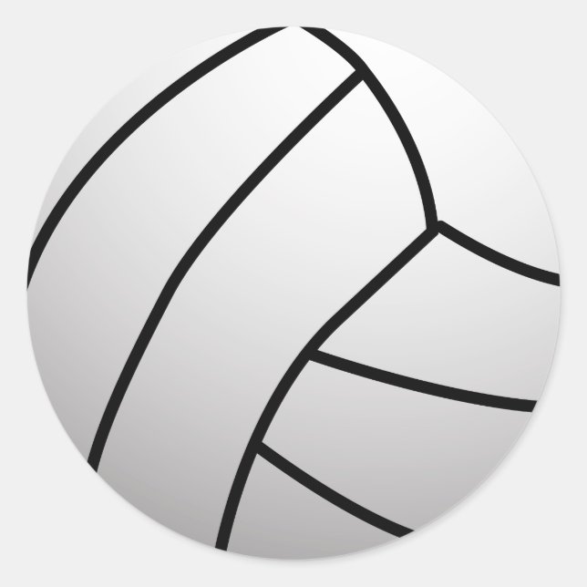 Custom VolleyBall Sports Product Classic Round Sticker (Front)