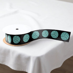 Custom Volleyball Team Colour Sport Party Gift Wra Satin Ribbon