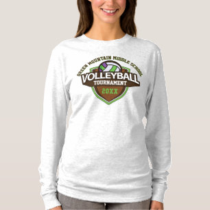 Custom Volleyball Tournament Year Name Number T-Shirt