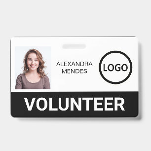 Custom Volunteer Badge Lanyard Event Team Logo ID Badge