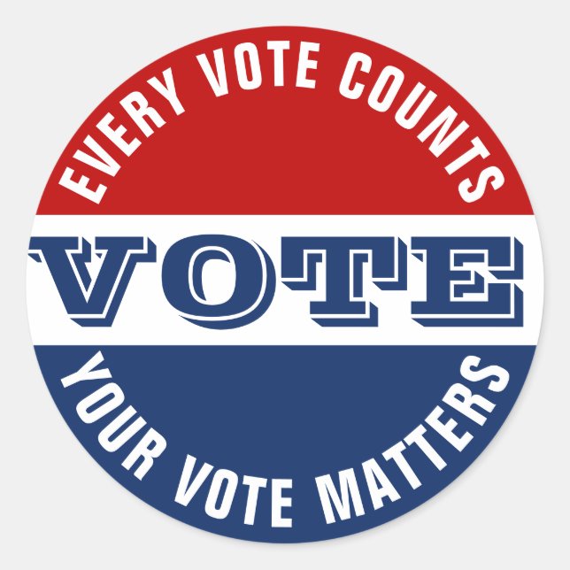 Custom Vote Sticker (Front)