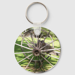 Custom Wagon Wheel Keychain