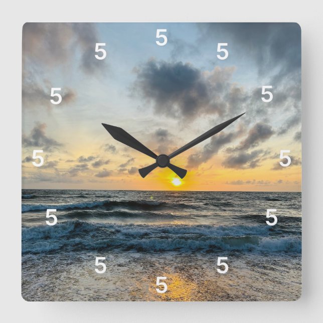 Custom Wall Clock (Add Your Own Photo and/or text) (Front)