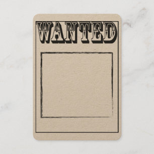 Custom Wanted Poster Invitation