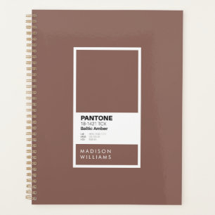 Custom Warm Brown Notebook   Personalised  Planner