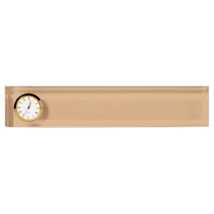 Custom Warm Sand Desk Nameplate