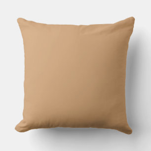 Custom Warm Sand Throw Pillow