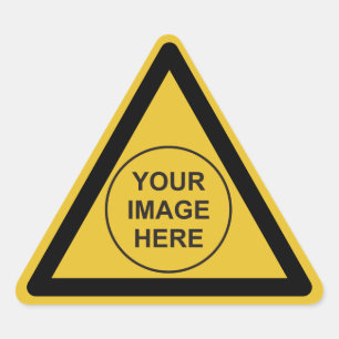 Custom Warning Triangle Sign Triangle Sticker